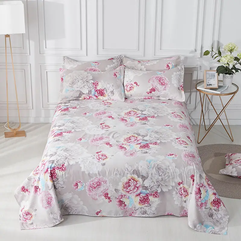 

[Sheet + Pillowcase] 3-piece set of four-season universal bed sheet single spring and summer bed sheet double bed sheet