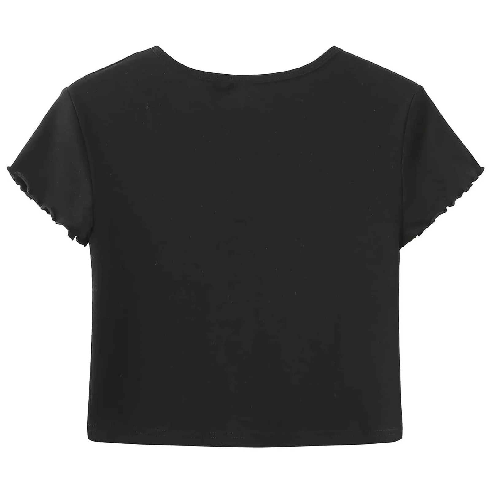 

Fashion Sexy Tops Women 2021 Summer Sun Moon Print Navel T-shirt Short Sleeve Round Neck Top