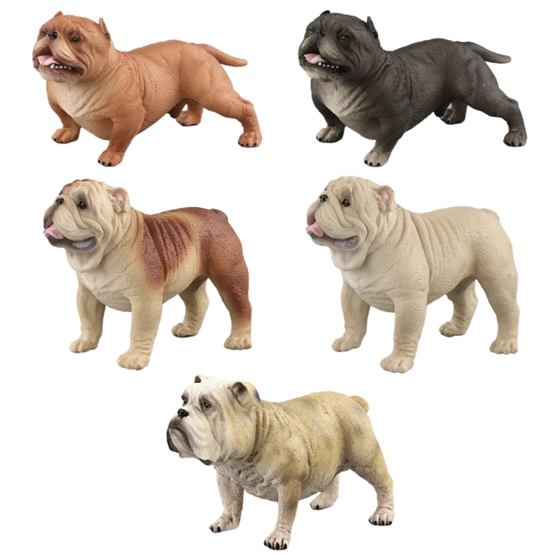 

4/5in Lifelike Dog Figurines Simulation Animal Interactive Realistic Toy Figure Miniature Statue Decors Hobby Collection