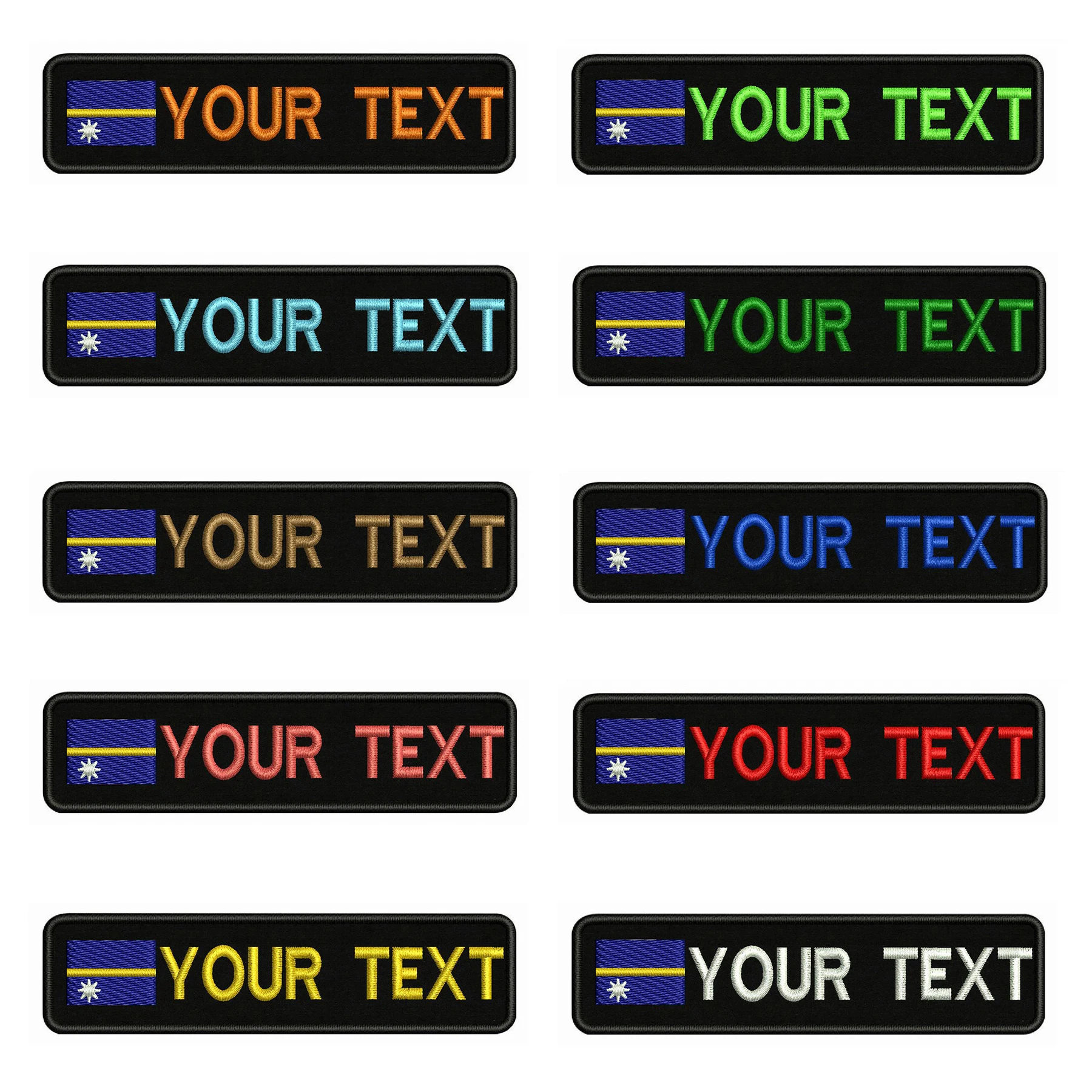 Женский значок с вышивкой 10x2 5 см именем под заказ полосками нашивки помощью