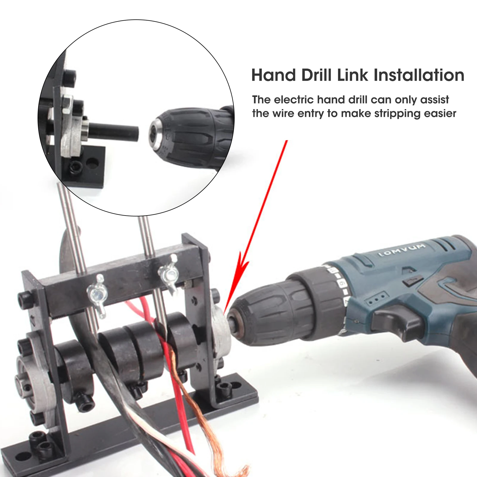 

Portable Manual Wire Stripping Machine Scrap Cable Peeling Machines Stripper For 1~30mm Utility Hand Tool Connect Electric Drill