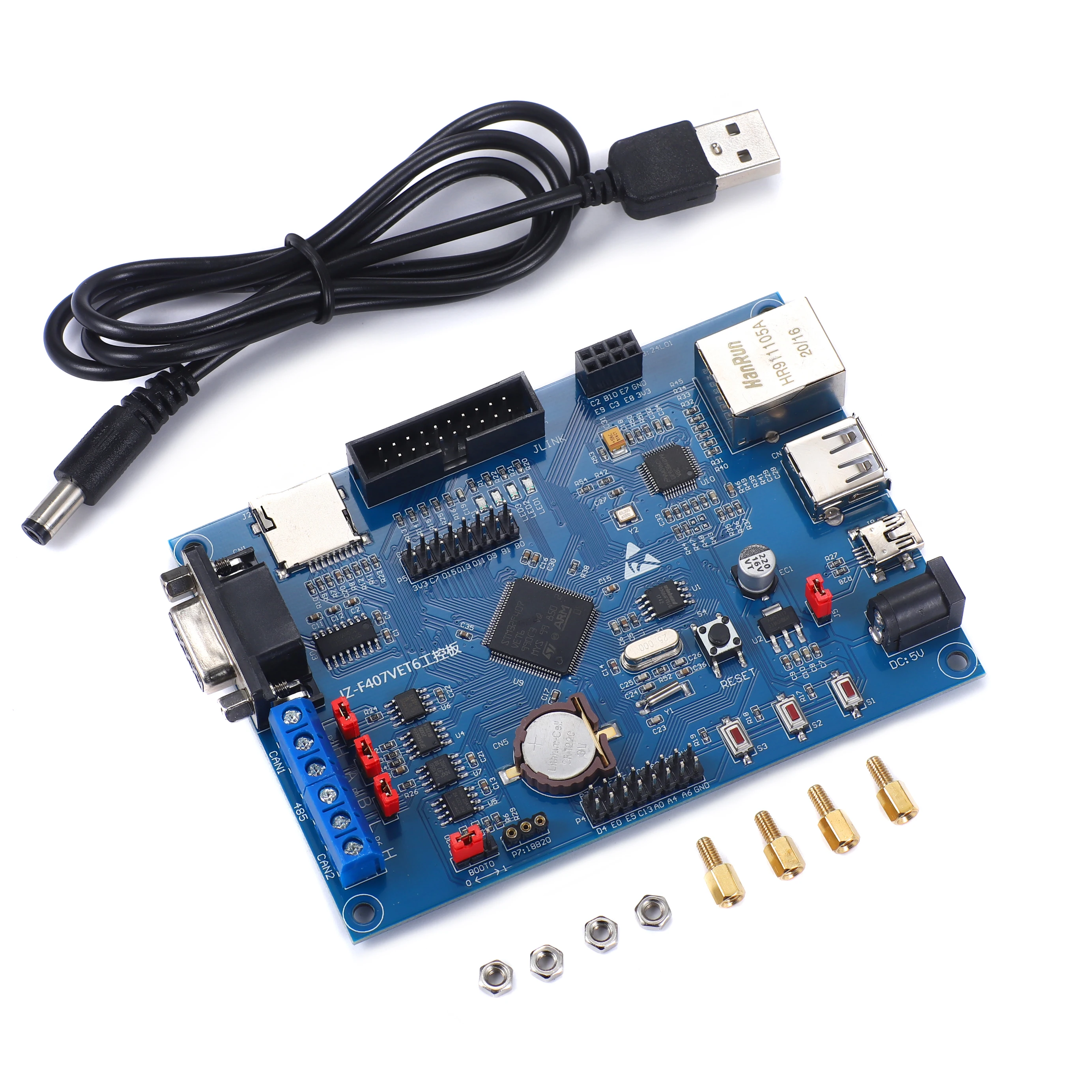1 компл. плата для разработки промышленного управления STM32F407VET6 обучение 485