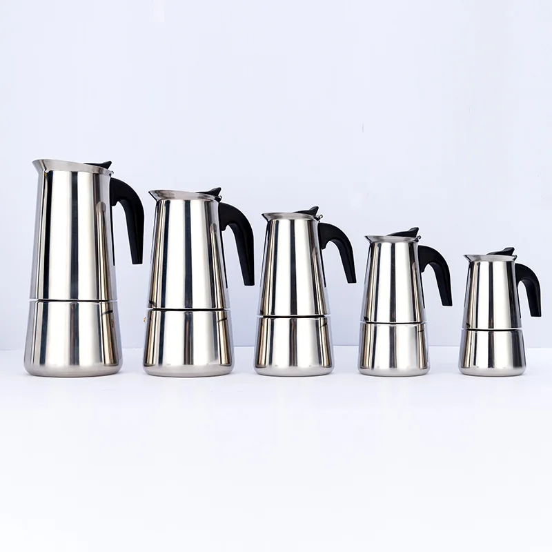 

Stainless Steel Coffee Maker Coffee Pot Moka Pot Geyser Coffee Makers Kettle Coffee Brewer Latte Percolator Stove Coffee Tools
