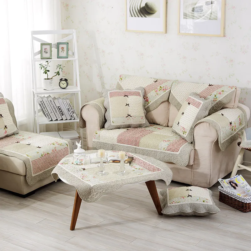 Весенне осенняя хлопковая стеганая подушка для дивана освежающий и элегантный