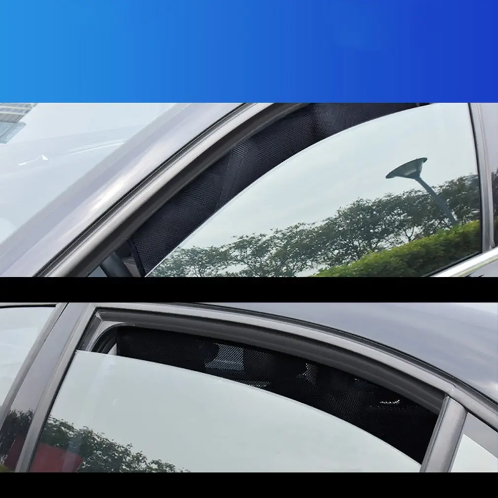 Автомобильный солнцезащитный козырек черный сетчатый боковой блок