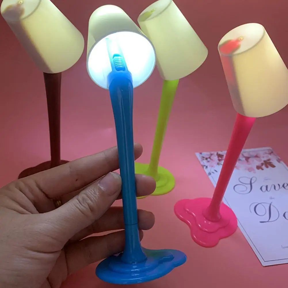 Креативная светодиодсветодиодный настольная лампа шариковая ручка двойного