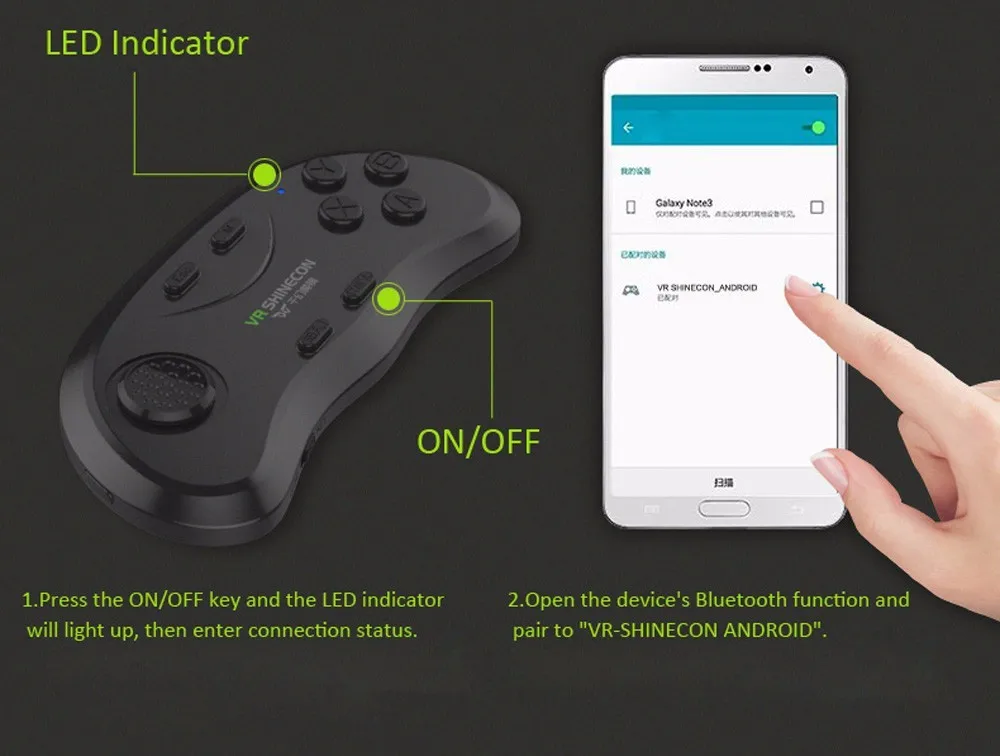 Новейшие Bobo vr Z6 VR очки беспроводные Bluetooth VR гарнитура Android IOS Удаленная реальность VR 3D картонные очки 4,7-6,2 дюймов
