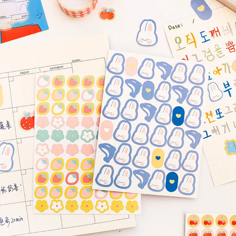 3 шт./упак. милые улыбающиеся сердца Фрукты украшения наклейки планировщик журнал