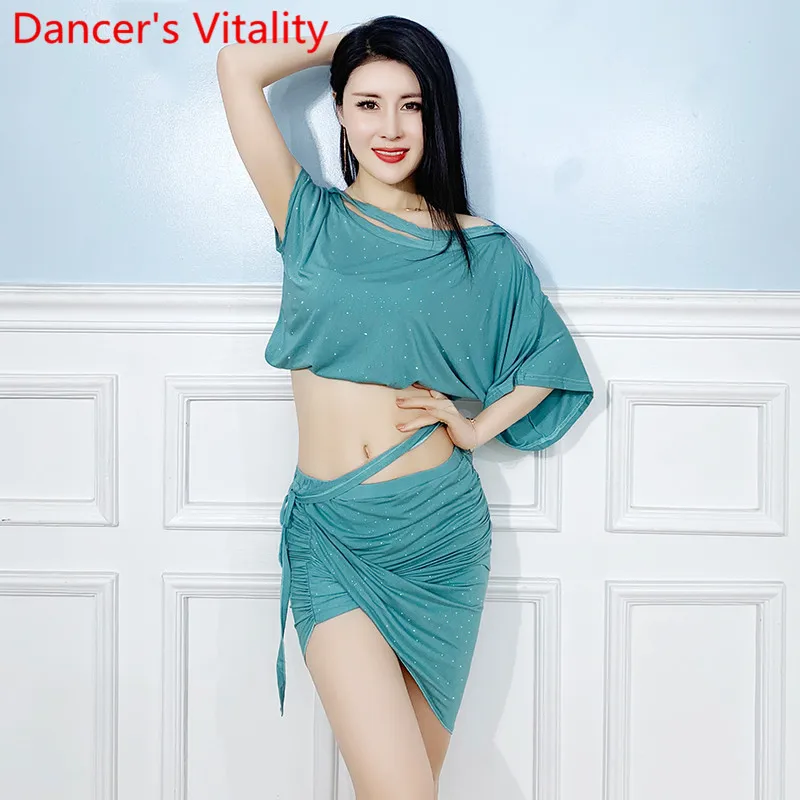 Одежда для танца живота Новинка весна лето 2019 комплект из модала с топом и юбкой