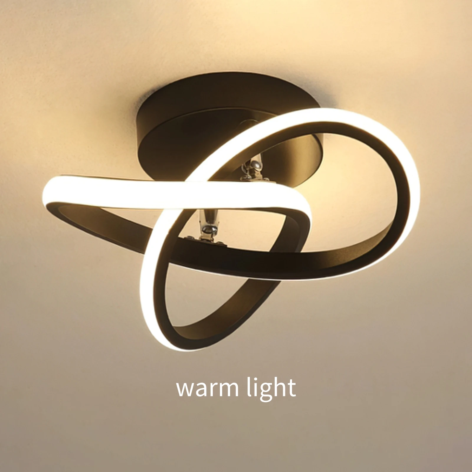 

LED Ceiling Lights For Room Modern Swirl Lamp Cold Warm White Natural Light LED Fixtures Ceiling Lamps For Living Room Lighting
