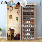 Полка для обуви многоярусная, нетканый материал, шкаф для обуви