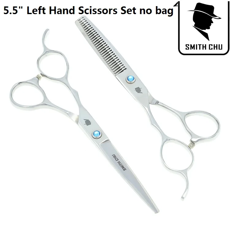 6,0 дюймов Smith Chu Salon ножницы для волос для левшей, Набор японских парикмахерских ножниц для стрижки и истончения, машинка для стрижки волос LZS0041 - Цвет: LZS0041 no bag 55