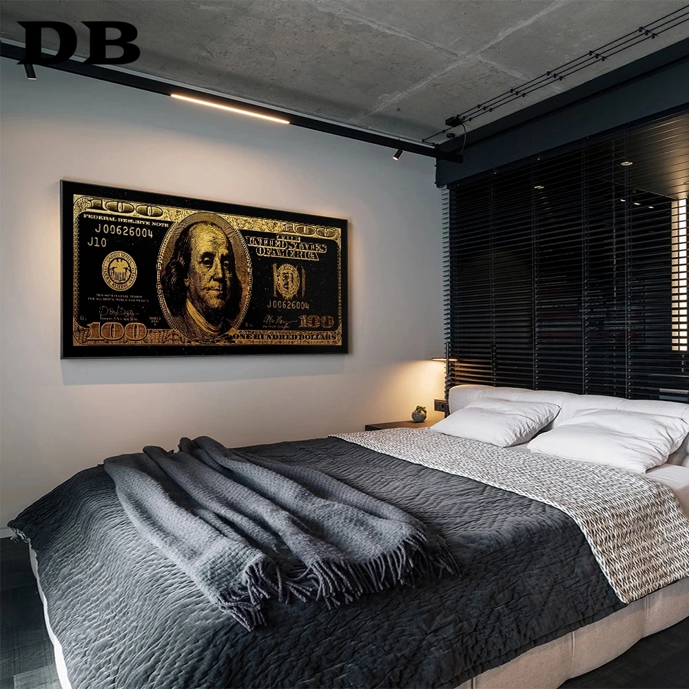 Настенная живопись Золотая современная популярная красочная Картина на холсте