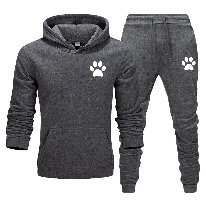 

2021 new women's fashion sportswear suit multicolor printing hoodie pants two-piece sportswear gym suit women