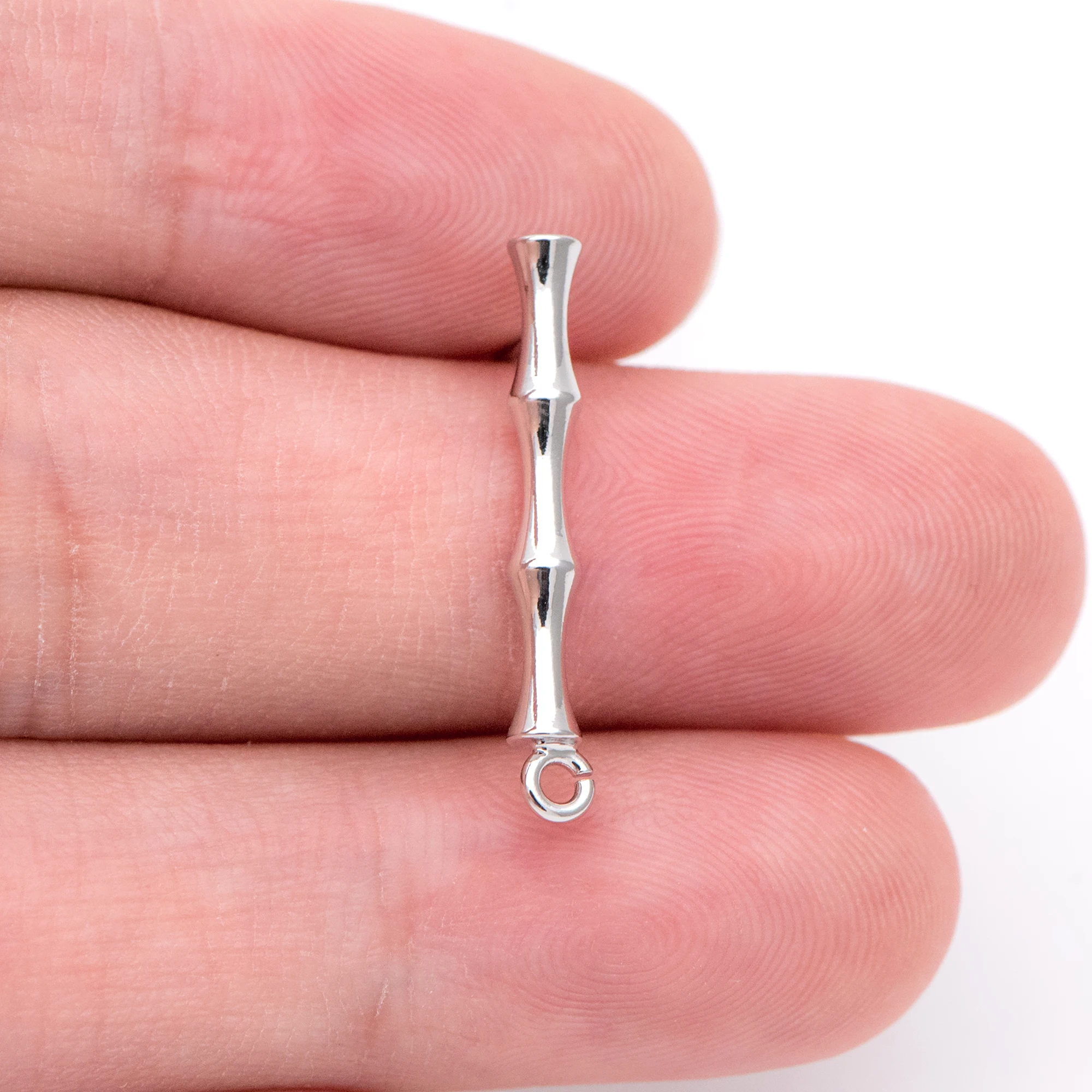 Серебряные серьги-гвоздики 10 шт 24 мм родиевое покрытие латунь рандомная