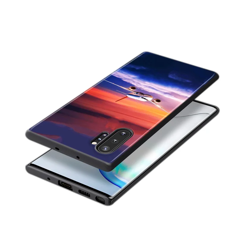 

Aircraft Air Travel Sky For Samsung Galaxy S21 S20 FE Ultra S10 Lite 5G S10E S9 S8 Plus S7 S6 Edge Phone Case