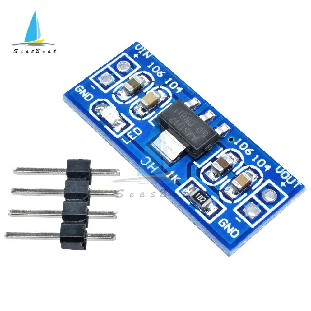 5 шт./лот AMS1117 от 4 75 12 В до 1 2 в 8 Φ Step Down модуль питания для Arduino bluetooth Raspberry