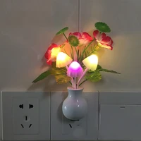 mini colorful led night lights us eu plug creative sensor lamp for home decoration romantic small novelty