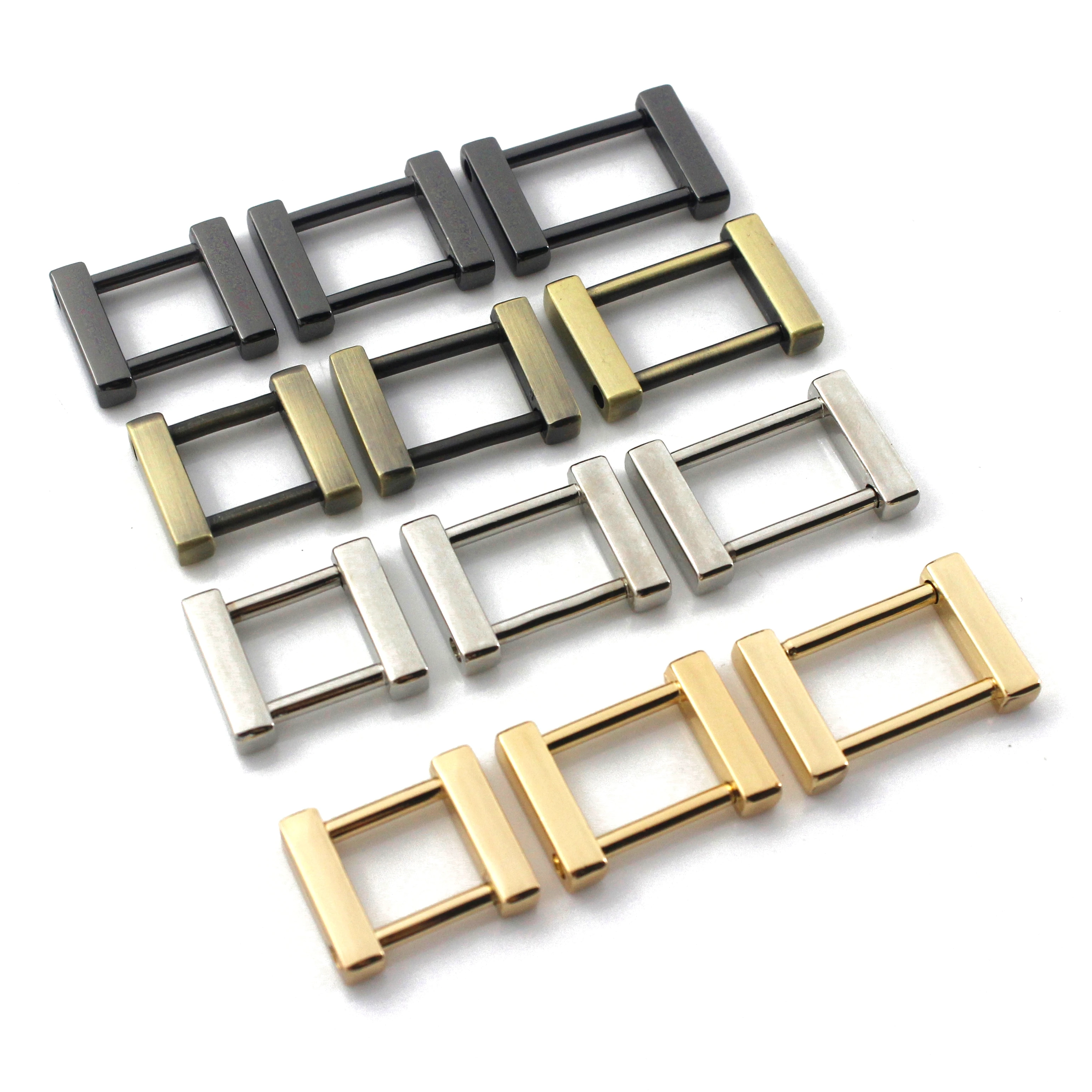 2 шт. металлический Съемный открытый винт прямоугольник кольцо Пряжка Скоба