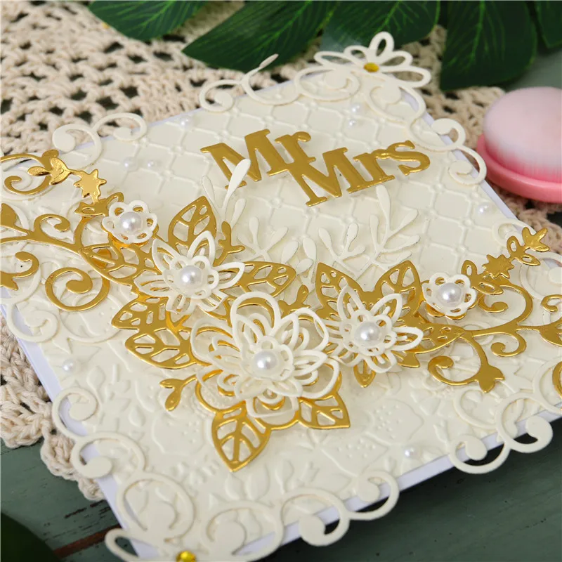 Eastshape штампы с рамкой в форме цветка металлические для резки скрапбукинга