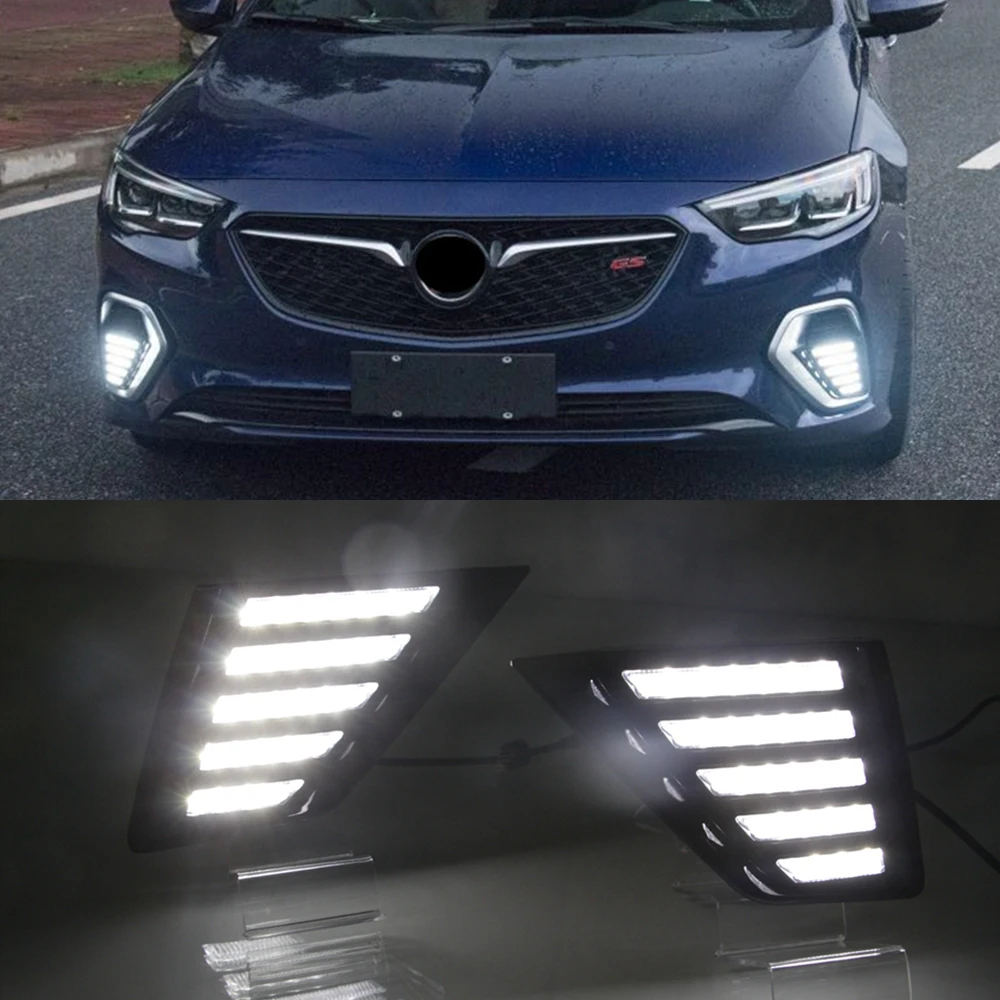 CSCSNL 2 шт течет отложным воротником желтый сигнал Функция для Opel Insignia GS 2017 2018 12В