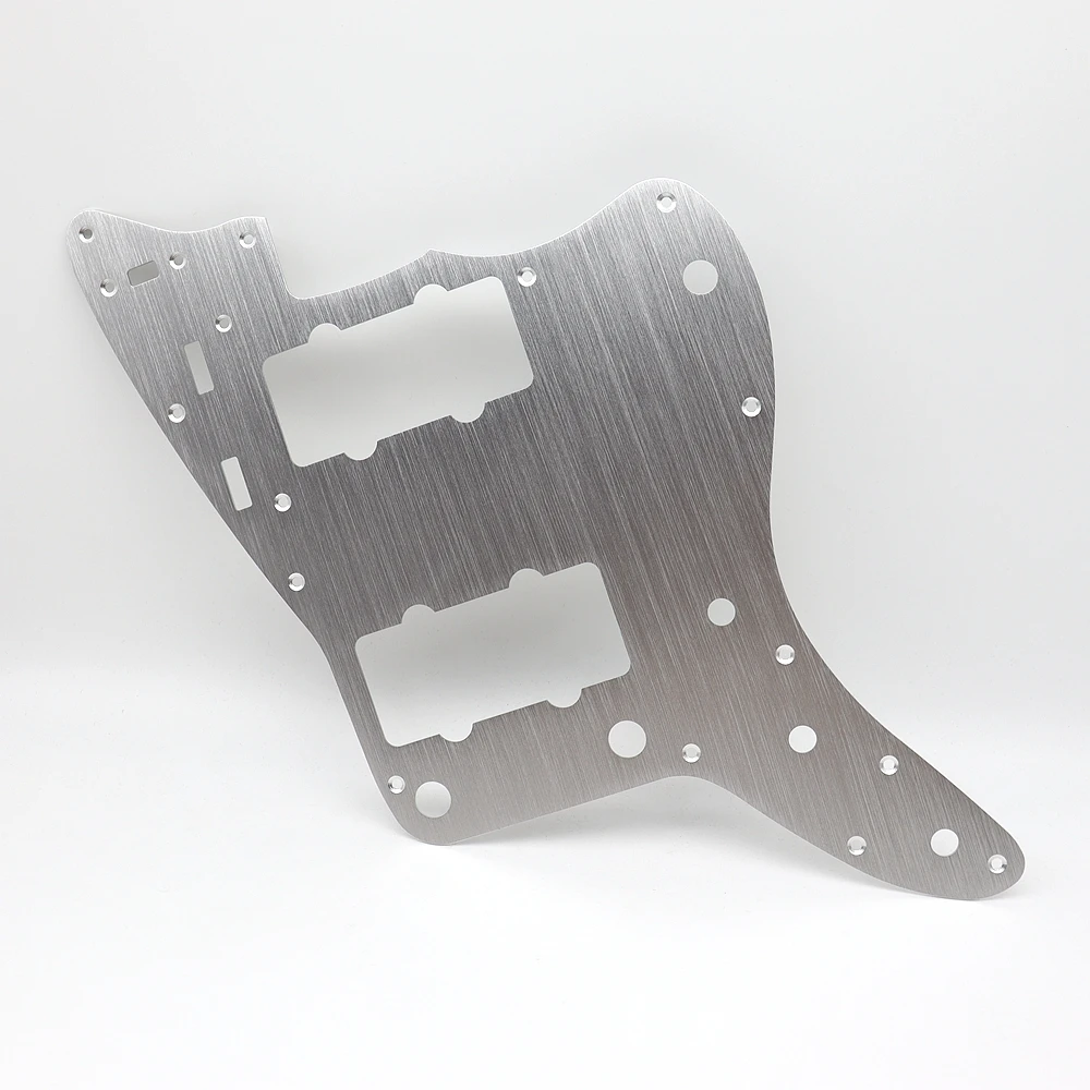 1 stücke gitarre schlagbrett metall aluminium legierung jm elektrische gitarre schutz vorderseite schutz platte für fd jazzmaster elektrisch