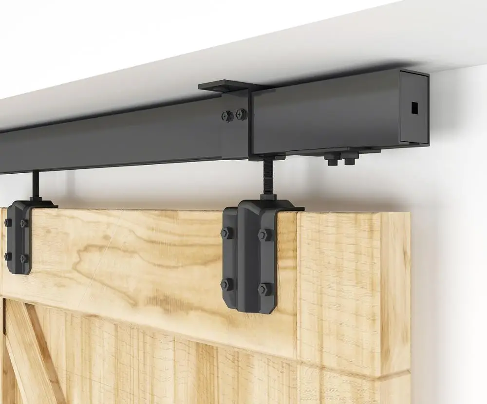 

Потолочное крепление DIYHD 5FT-8FT, черная коробка, направляющая, раздвижная дверь, фурнитура для наружной двери