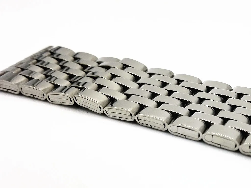 Мужские часы ремешок из нержавеющей стали для разворачивания мужчин t застежка