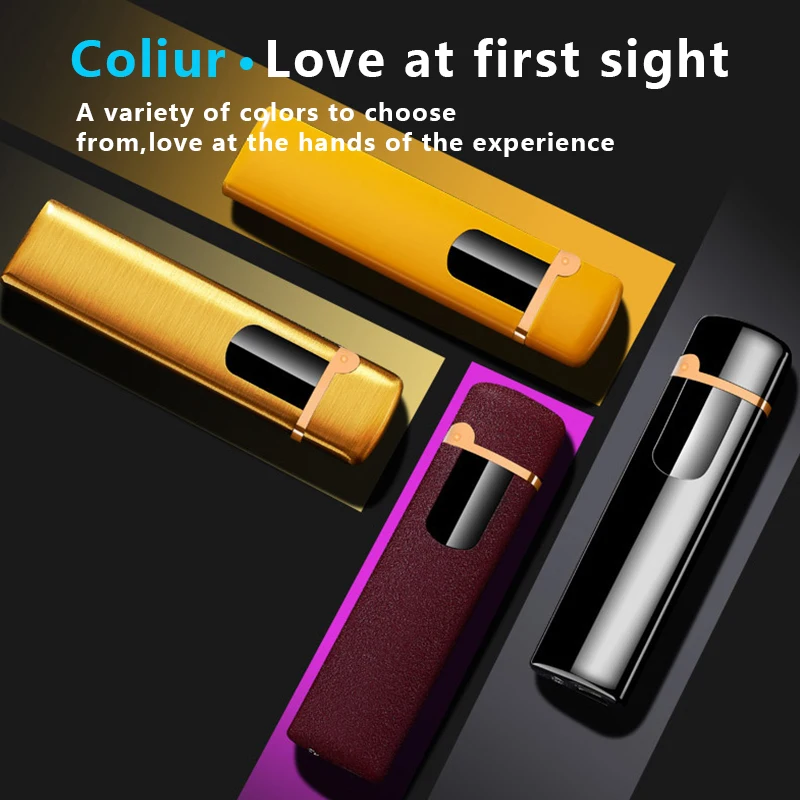 USB Сенсорная Индукционная ветрозащитная беспламенная Электронная зажигалка