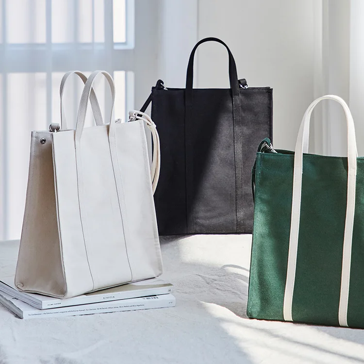 Переносная Холщовая Сумка простая модная на одно плечо наклонная женская сумка