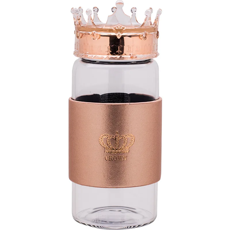 Creative Crown Glass Crystal Water Transparent Mug Drinking 320ml Borosilicate Cup In Tumblers Juice Cups Drinkware | Дом и сад