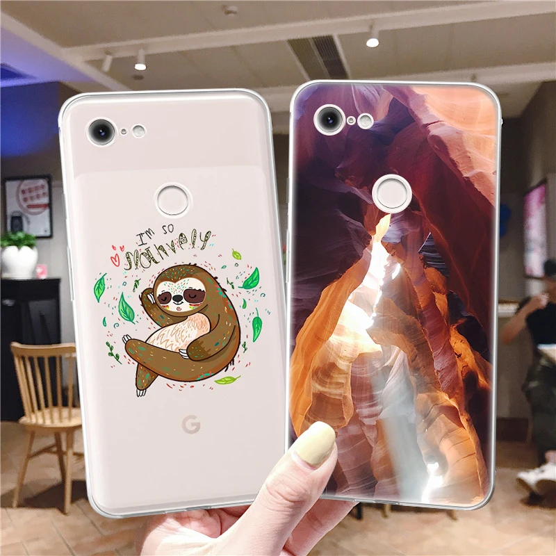 

Cute Dinosaur Cat Coque for Google Pixel 5 4 4a 3 3a 2 XL Soft TPU Silicone Back Phone Cases For Pixel 4XL 5 XL 3XL 2XL Cover