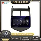 Автомагнитола EKIY 2 din, 1280x720P, IPS, DSP, Android 10, для Chevrolet AVEO Sonic 2010-2013, LTE, Navi, GPS, стерео