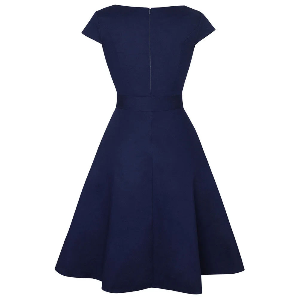 Женское платье с фруктовым принтом в стиле ретро летнее вишневым круглым вырезом