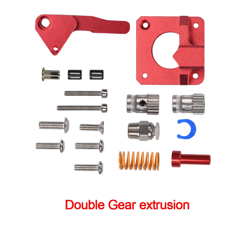 cr10s pro dual gear mk8 extruder kit aluminum dobule pulley 1 75mm filament 3d printer parts for cr10s pro ender35 3d printer free global shipping