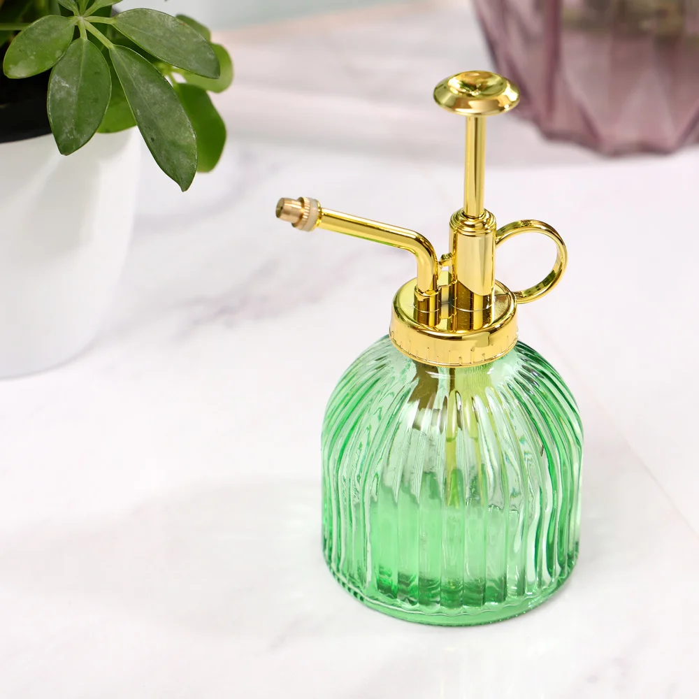 

Yardwe Glass Plant Mister One Hand Watering Can Pumpkin Shaped Watering Bottle Home Garden Spray Watering Bottle