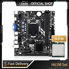 Комплект материнской платы H61M LGA 1155, процессор I3-3570, чипсет H61 Intel, материнская плата SATA2.0 DDR3, поддержка процессора Intel Core i3, i5, i7, PCIe8X