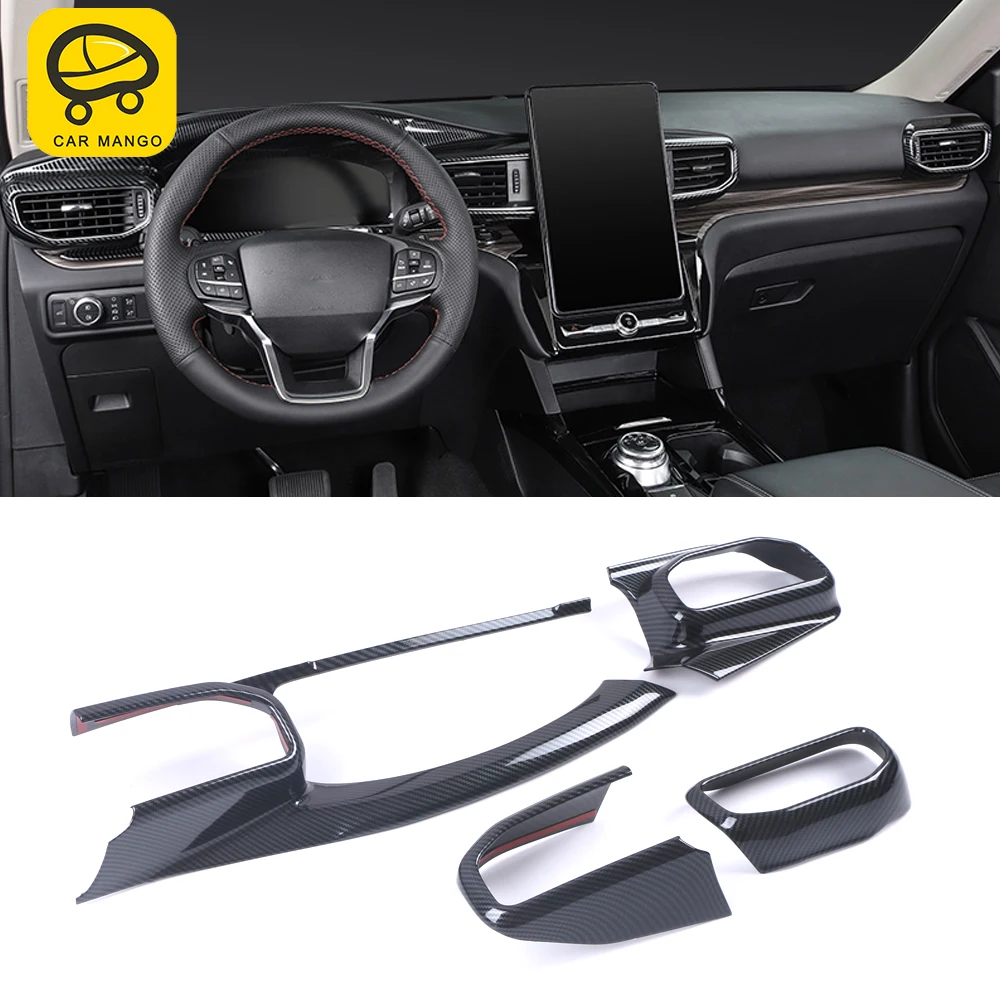 

CarMango для Ford Explorer U625 2020 автомобильные аксессуары центральное управление панель приборной панели наклейка отделка рамка украшение интерьера