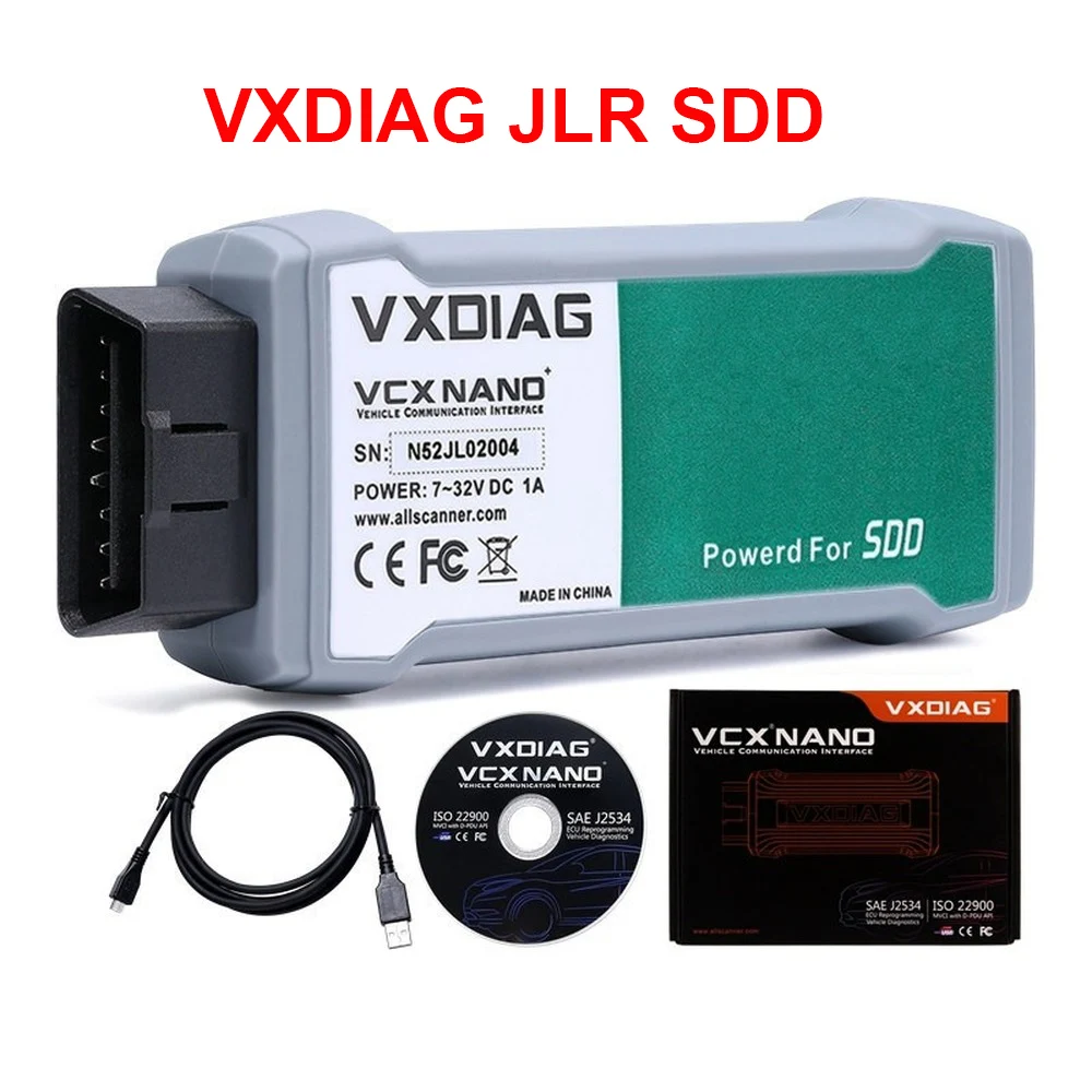 Оригинальный VXDIAG VCX NANO для Land Rover Jaguar 2 в 1 программное обеспечение JLR SDD V154