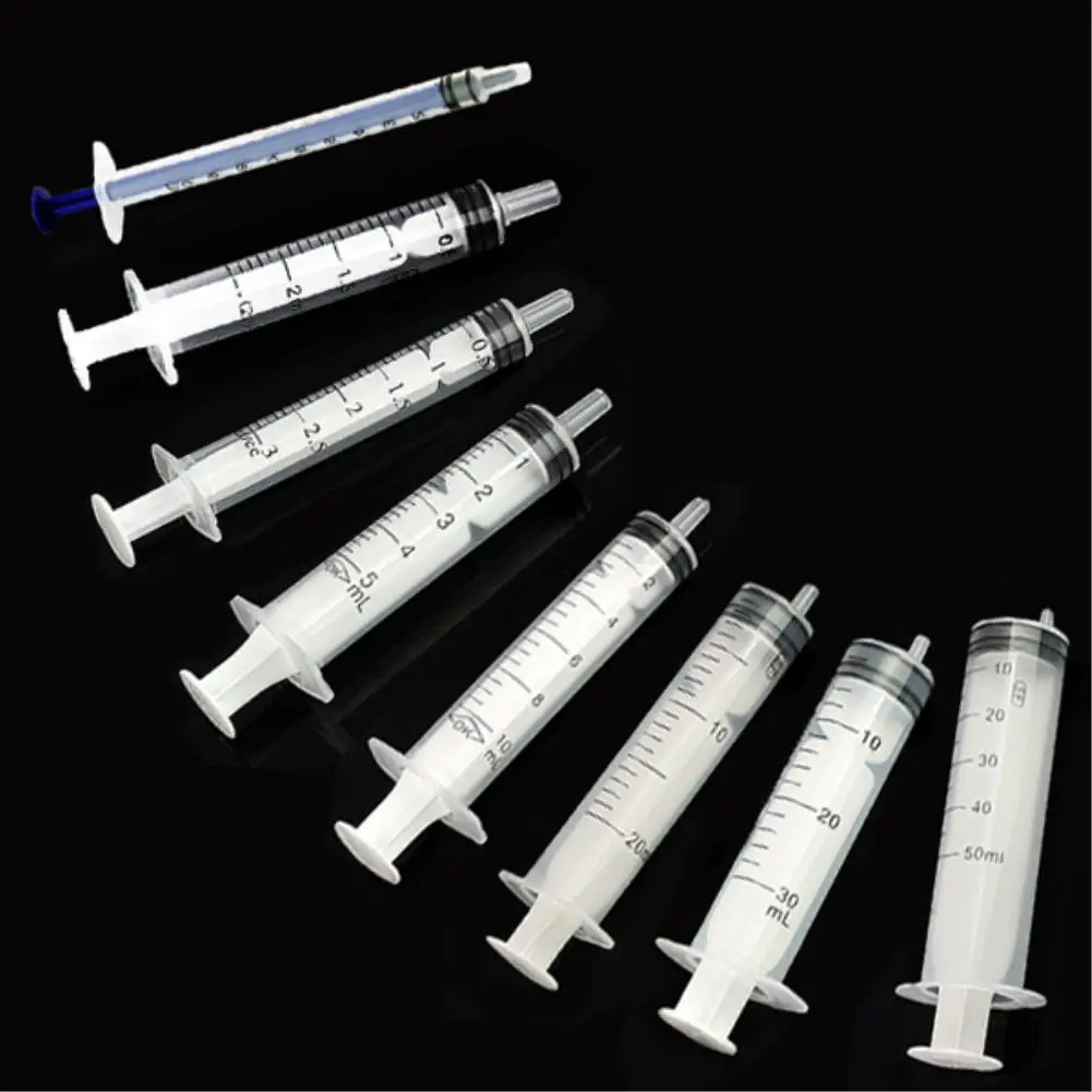 

48Pcs Disposable Syringes For Accurate Measuring Hydroponics Nutrient 8 sizes 1ml/2.5ml/3ml/5ml/10ml/20ml/30ml/50ml