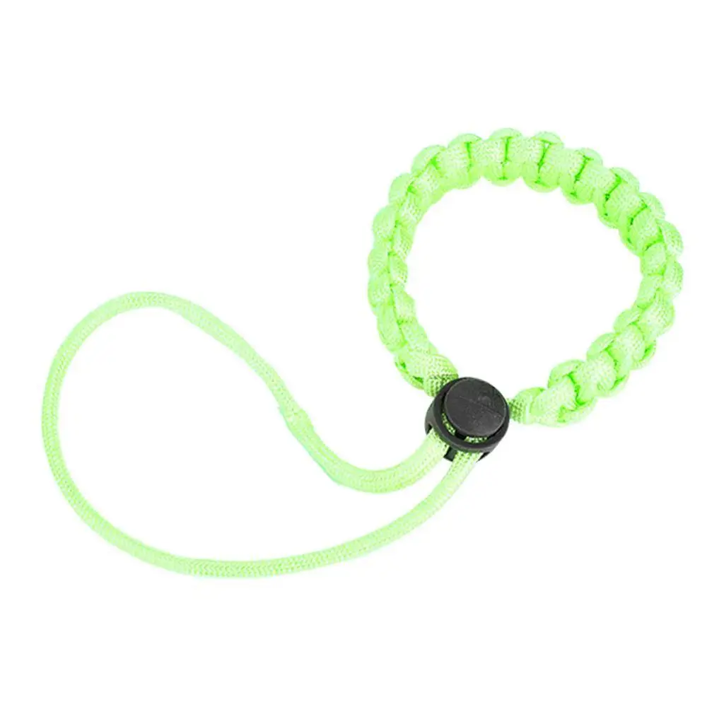 Fluorescent Green Многофункциональная Веревка на запястье для подводного плавания, для дайвинга, с указкой, для защиты от потери, для подводной камеры, ремешок, аксессуары для плавания - Цвет: Fluorescent Green