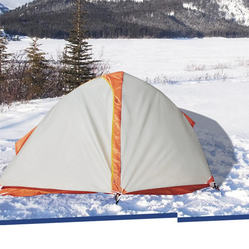 Двухслойная алюминиевая палатка для отдыха на открытом воздухе походов рыбалки