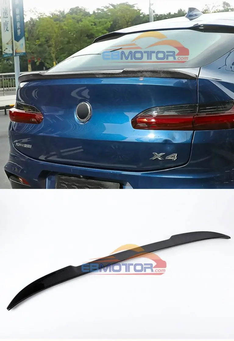 

CS Стиль Настоящее углеродное волокно крыло багажника губа спойлер для BMW X4 G02 25i 30i 2018UP B519
