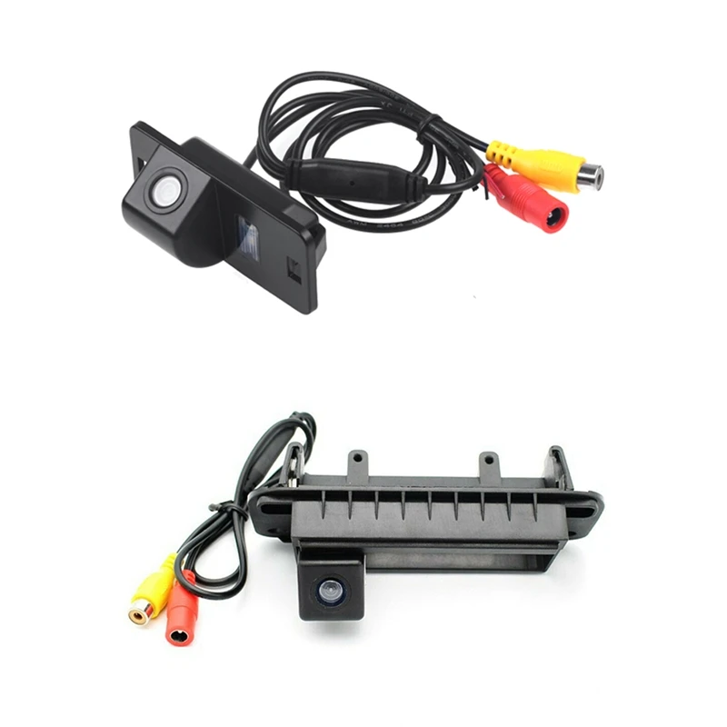 

Автомобильная зеркальная камера для парковки, 2 шт., 420 ТВ-линии для Bmw с ручкой багажника Mercedes Benz C, резервная камера, 520 ТВ-линии