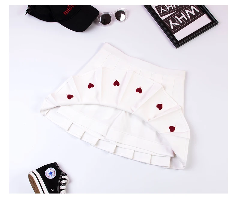 Мини-юбка в стиле Харадзюку милая плиссированная юбка А-силуэта с завышенной