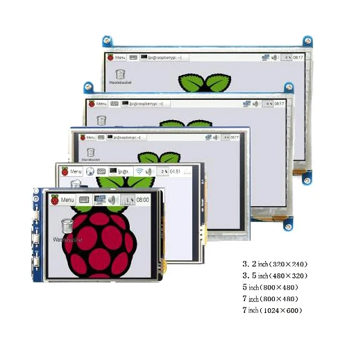 Raspberry pi 3 2/3 5/5/7 дюймовый сенсорный модуль HDMI с ЖК дисплеем и поддержкой Pi B