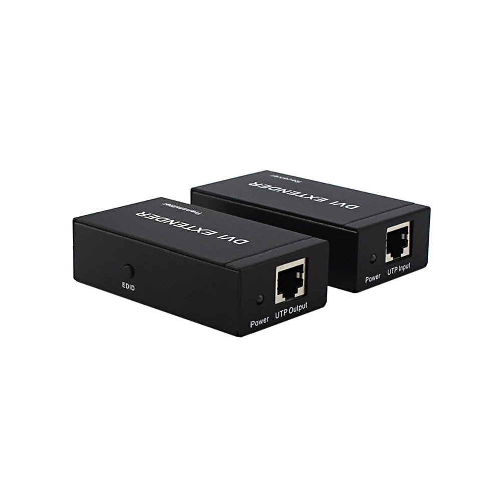 DVI Extender 60m 1080P Over Single Cat-6e/Cat-6 Ethernet Cable Extensor RJ45 Network EU Plug(Transmitter + Receiver) | Компьютеры и