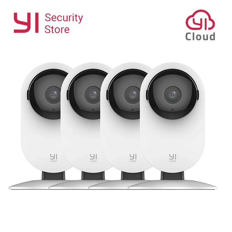 Домашняя камера YI 1080 P, 4 шт., система видеонаблюдения, ночное видение, беспроводная IP Bayby Monitor, wifi Cam CCTV, YI, облачная камера, сова
