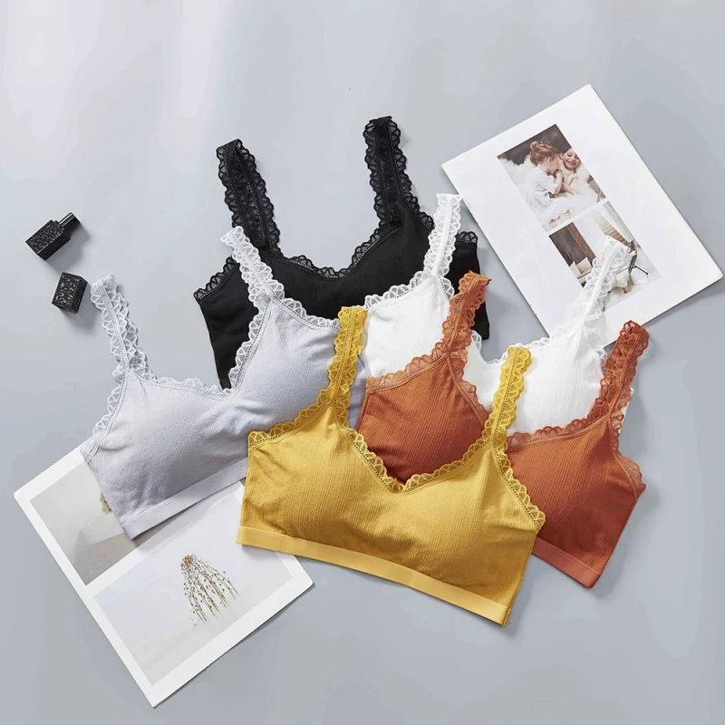 Удобные бюстгальтеры с мягкими чашечками женские топы трусики нижнее белье