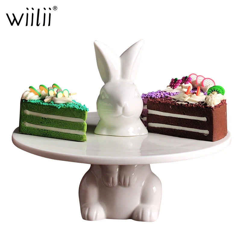 Стенд для капкейков Керамика торт лоток закусок печенья кролик конфеты блюдо